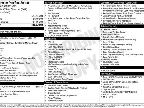 New 2026 Chrysler Pacifica Select image 29
