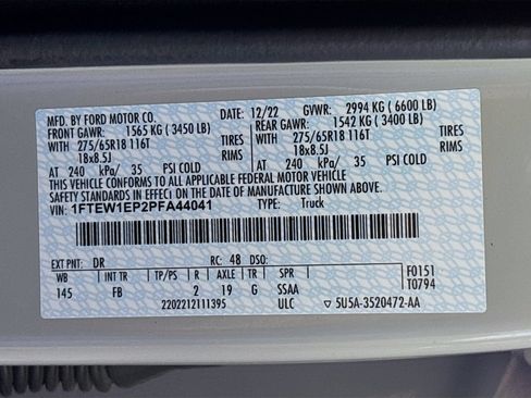 Used 2023 Ford F150 XLT w/ Equipment Group 302A High AWD/4WD image 31