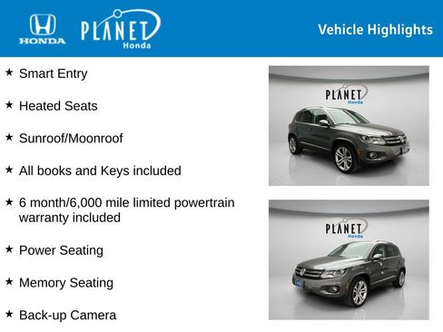 Used 2016 Volkswagen Tiguan SEL AWD/4WD image 4