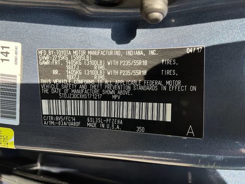 Used 2017 Toyota Sienna LE AWD/4WD image 7