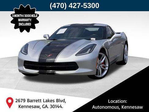 Used 2018 Chevrolet Corvette Stingray Coupe w/ Carbon Flash Badge Package RWD image 1