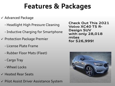 Used 2021 Volvo XC40 T5 R-Design w/ Advanced Package image 16