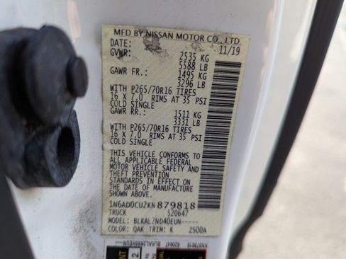 Used 2019 Nissan Frontier SV image 15