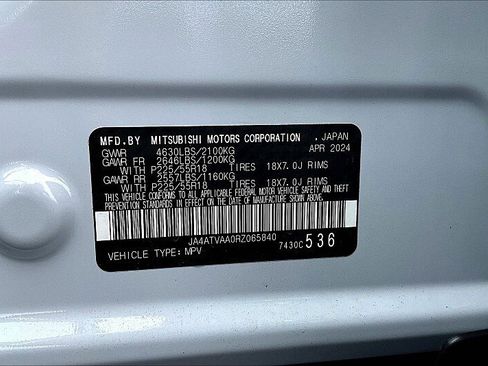 Used 2024 Mitsubishi Eclipse Cross Black Edition AWD/4WD image 8