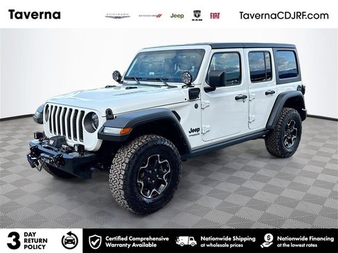 Used 2022 Jeep Wrangler Unlimited Rubicon 4xe w/ Cold Weather Group image 1