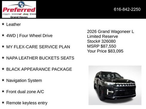 New 2026 Jeep Grand Wagoneer L Limited image 6