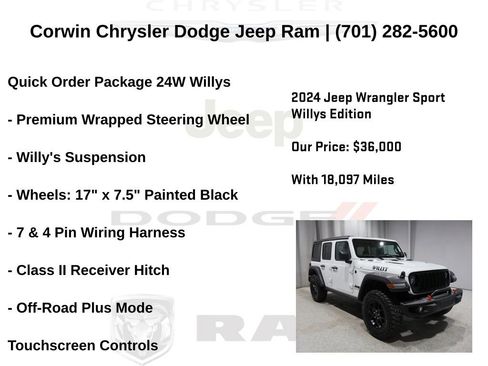 Certified 2024 Jeep Wrangler Willys image 34