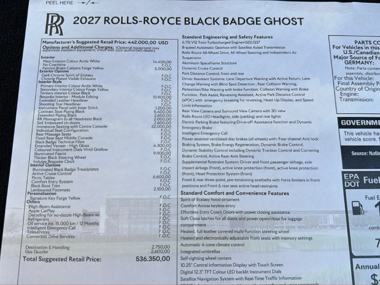 New 2027 Rolls-Royce Ghost Black Badge AWD/4WD image 23