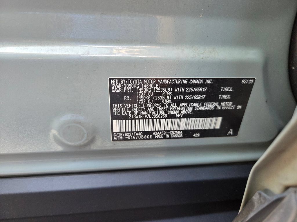 Used 2020 Toyota RAV4 XLE w/ Convenience Package FWD image 6