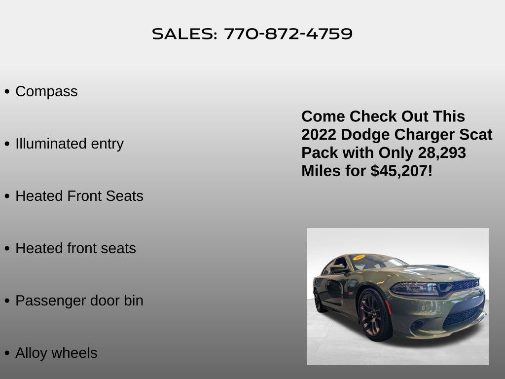 Used 2022 Dodge Charger Scat Pack w/ Plus Group RWD image 10