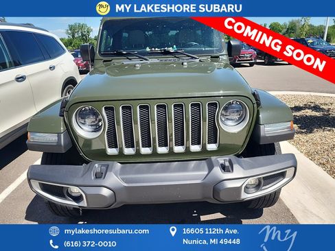 Used 2023 Jeep Wrangler Unlimited Sahara w/ LED Lighting Group AWD/4WD image 2