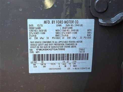 New 2026 Ford Explorer ST-Line w/ ST-Line Street Pack image 19