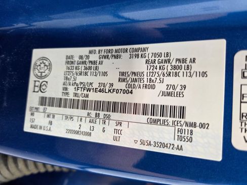 Used 2020 Ford F150 XLT w/ Equipment Group 302A Luxury AWD/4WD image 51