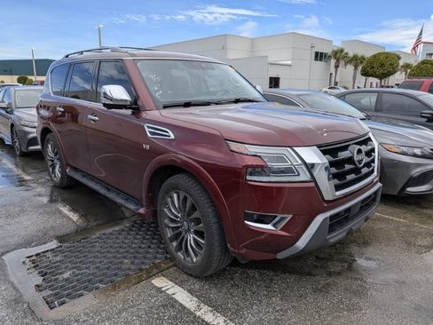Used 2022 Nissan Armada Platinum w/ Captain's Chairs Package AWD/4WD image 1