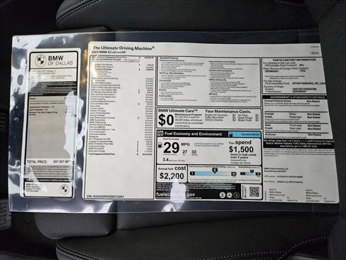 Certified 2025 BMW X3 xDrive30i w/ Convenience Package image 20