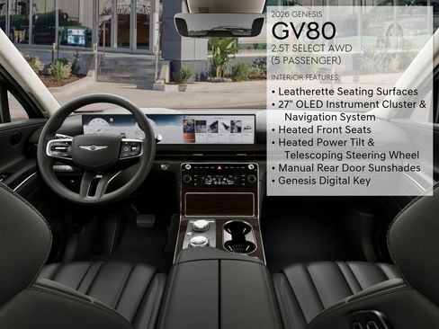 New 2026 Genesis GV80 2.5T Select image 18