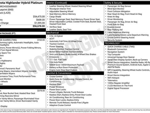 Used 2025 Toyota Highlander Platinum AWD/4WD image 4
