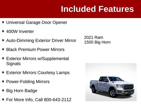Used 2021 RAM 1500 Big Horn AWD/4WD image 4