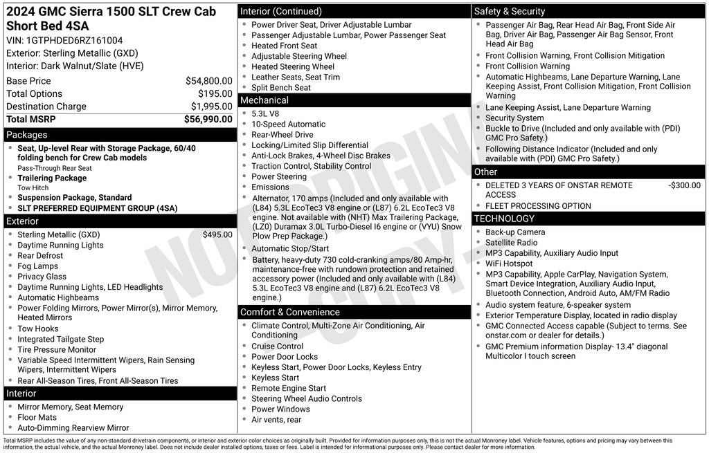 Used 2024 GMC Sierra 1500 SLT RWD image 35
