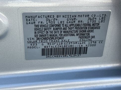 Used 2024 Nissan Versa S w/ S Plus Package FWD image 27