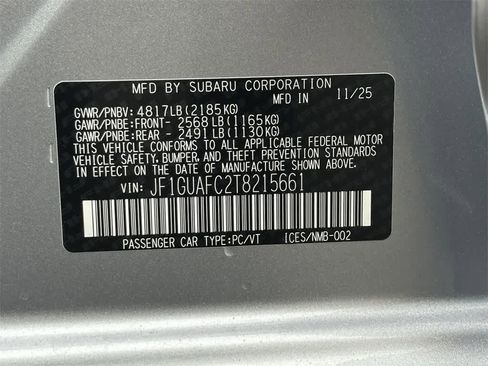 New 2026 Subaru Impreza 2.0i Sport image 20