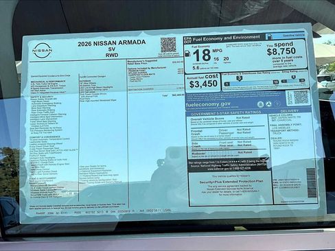 New 2026 Nissan Armada SV image 19