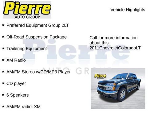 Used 2011 Chevrolet Colorado LT AWD/4WD image 7
