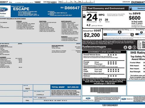 Used 2013 Ford Escape Titanium w/ Parking Technology Pkg AWD/4WD image 28