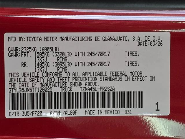 Used 2026 Toyota Tacoma SR5 AWD/4WD image 23