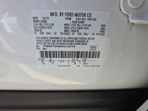 Used 2022 Ford Explorer XLT w/ Equipment Group 202A image 38