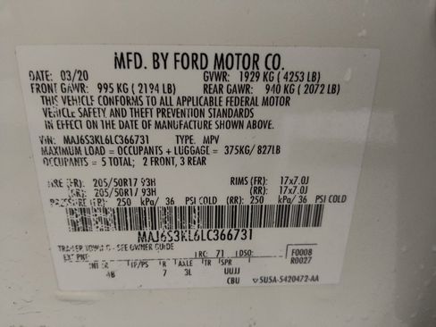 Used 2020 Ford EcoSport Titanium AWD/4WD image 33