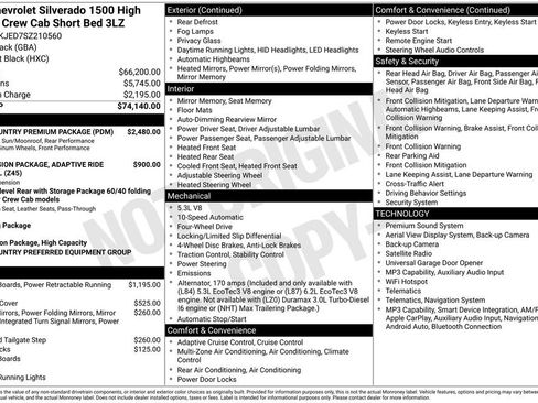 Used 2025 Chevrolet Silverado 1500 High Country w/ High Country Premium Package AWD/4WD image 34