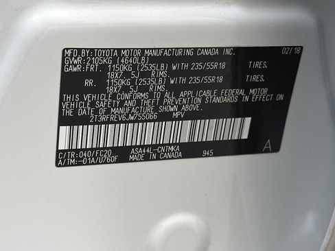 Certified 2018 Toyota RAV4 Adventure image 11