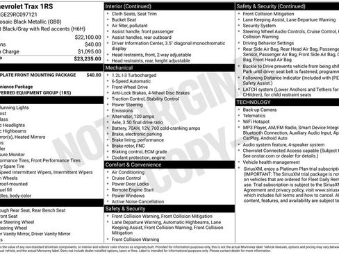 Used 2024 Chevrolet Trax RS FWD image 2