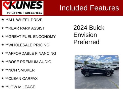 Used 2024 Buick Envision Preferred AWD/4WD image 3