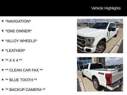 Used 2022 Ford F250 Platinum w/ FX4 Off-Road Package AWD/4WD image 4