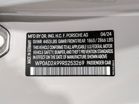 Used 2024 Porsche 911 Turbo S w/ Exterior Package Painted image 47