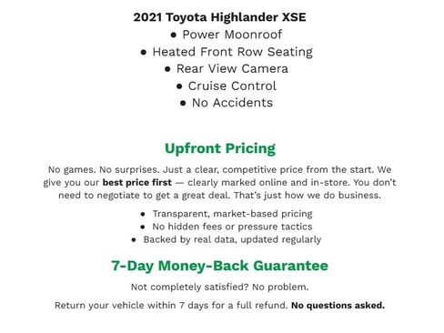 Used 2021 Toyota Highlander XSE image 2