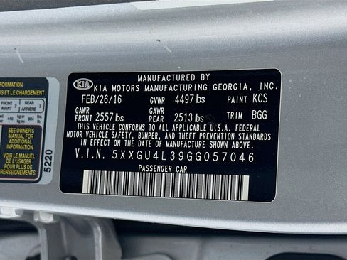 Used 2016 Kia Optima EX image 12