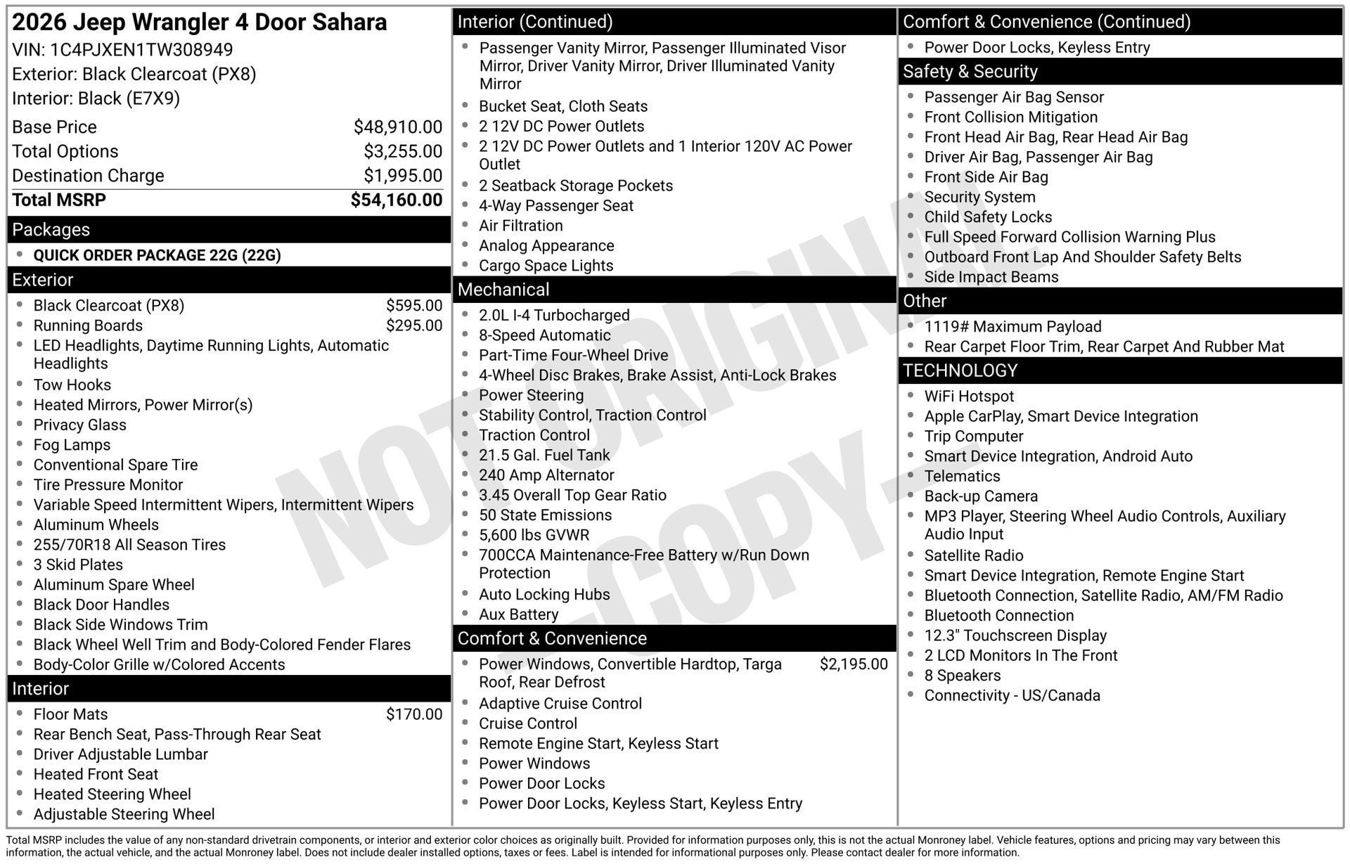 New 2026 Jeep Wrangler Unlimited Sahara AWD/4WD image 38