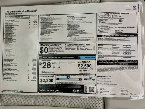 New 2026 BMW X2 xDrive28i w/ Technology Package AWD/4WD image 46