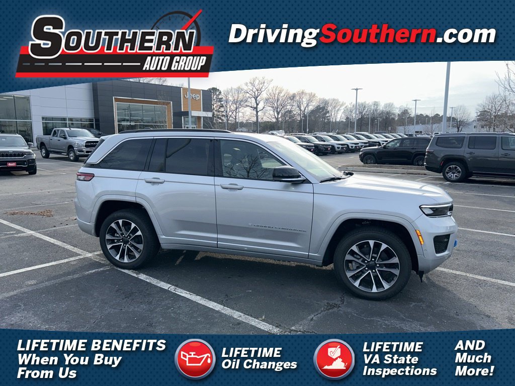 New 2024 Jeep Grand Cherokee Overland w/ Advanced Protech Group III AWD/4WD 360° Tour