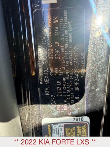 Used 2022 Kia Forte LXS w/ LXS Technology Package FWD image 18
