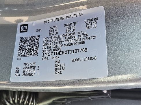 New 2026 Chevrolet Colorado W/T w/ WT Custom Package image 18