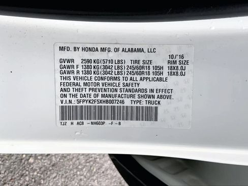 Used 2017 Honda Ridgeline RTL image 35