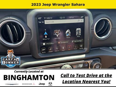 Used 2023 Jeep Wrangler Unlimited Sahara w/ LED Lighting Group AWD/4WD image 12