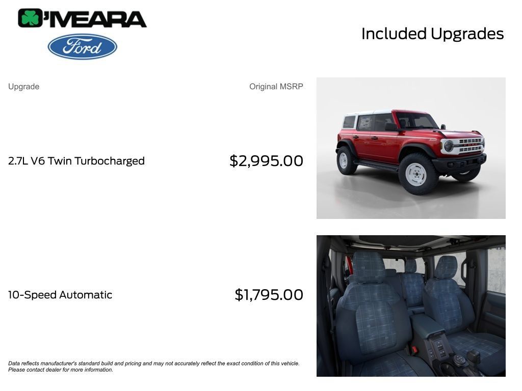 New 2026 Ford Bronco Heritage Edition AWD/4WD image 4