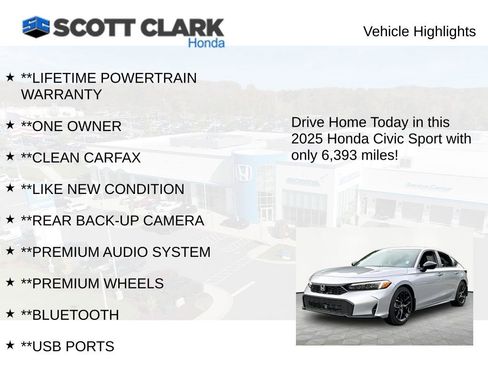 Used 2025 Honda Civic Sport image 11