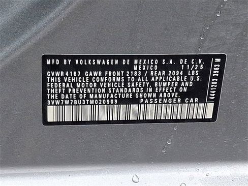 New 2026 Volkswagen Jetta SE image 11