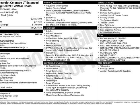 Used 2022 Chevrolet Colorado LT w/ Fleet Safety Package image 41